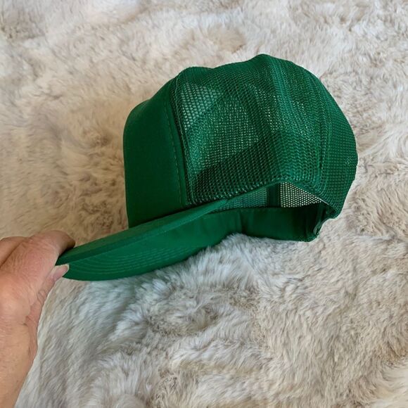 ☘️ NEW Vintage Solid Green Original Real Trucker Hat☘️ - Picture 2 of 9